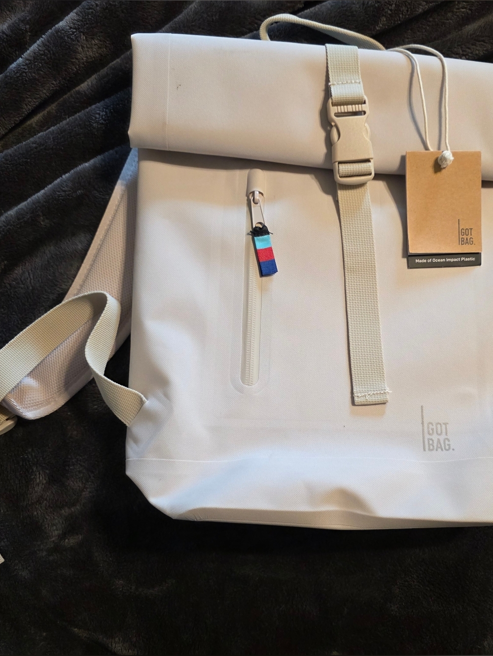 NWT GOT BAG DRY BAG LITE White Roll-Top Backpack